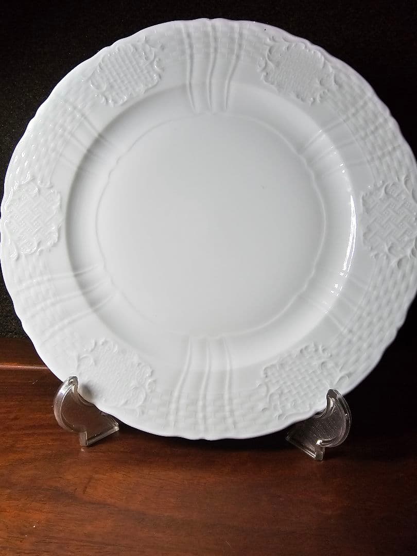 Herendヘレンド バロックホワイト デザートプレート６枚セット