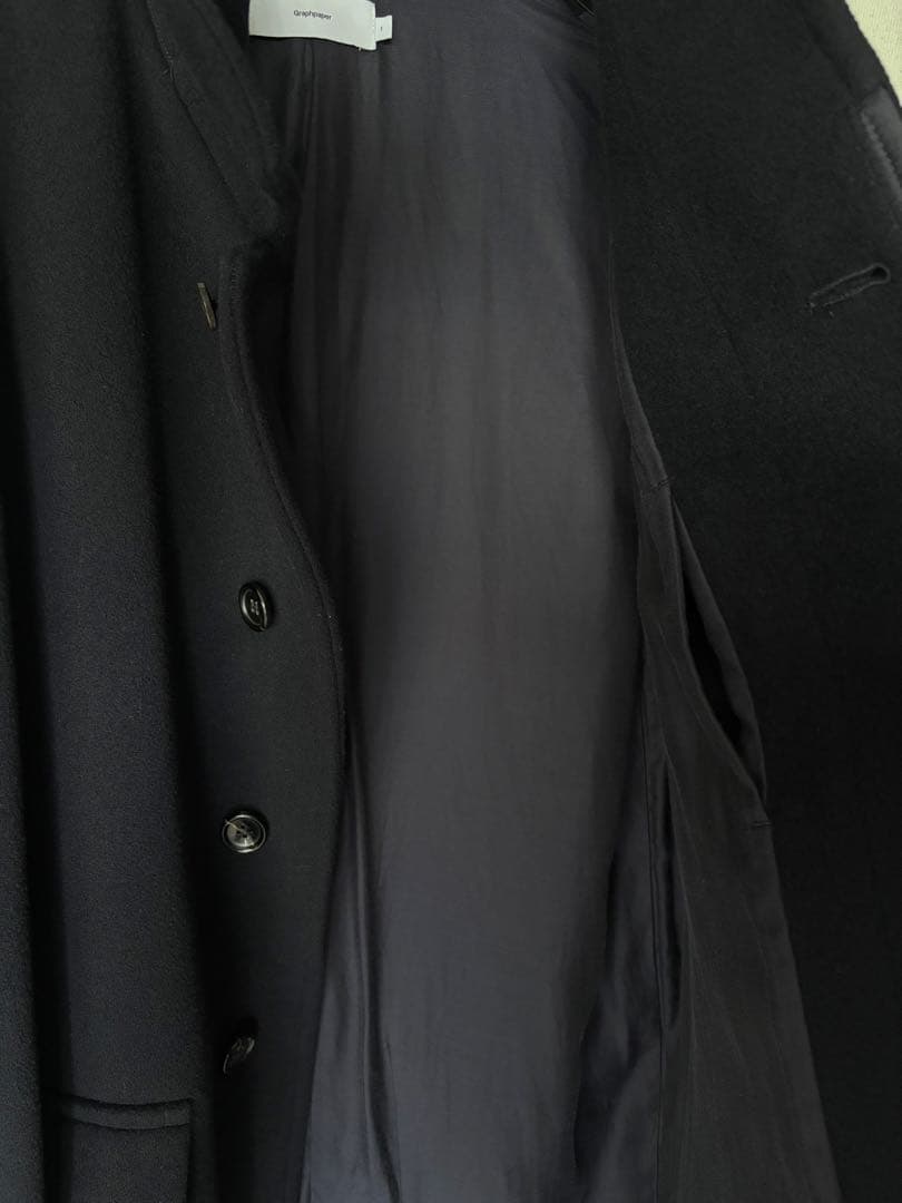 ジャケット・アウター graphpaper Wool Cashmere Melton Coat