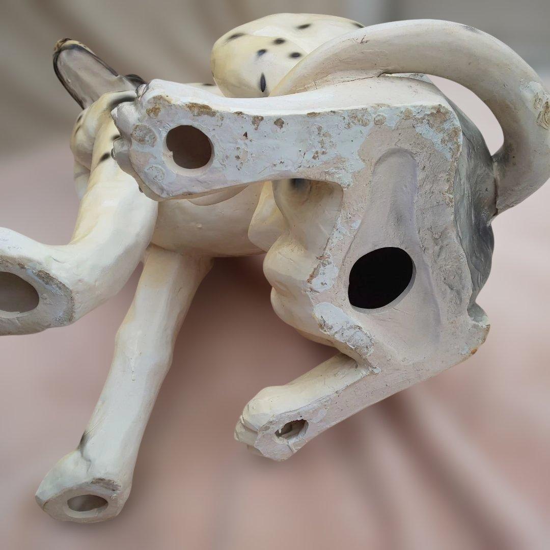 ヴィンテージ ダルメシアン 犬 陶器 置物