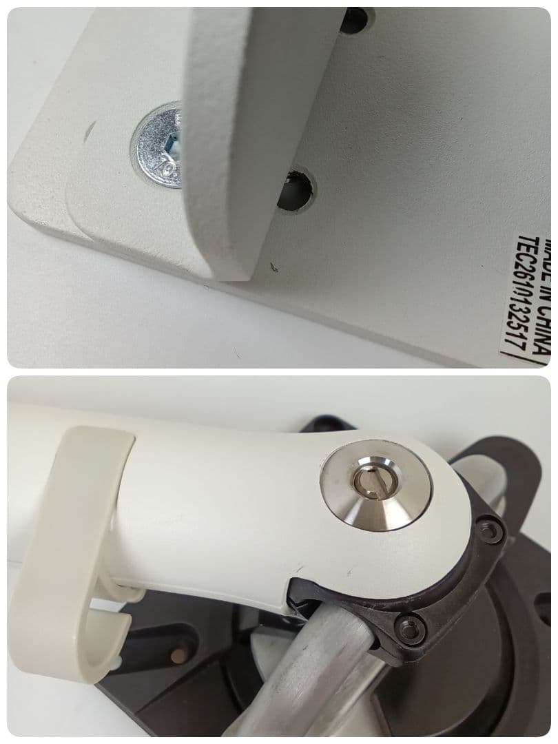 モニターアーム クランプ式 ホワイトCBS/ No.183