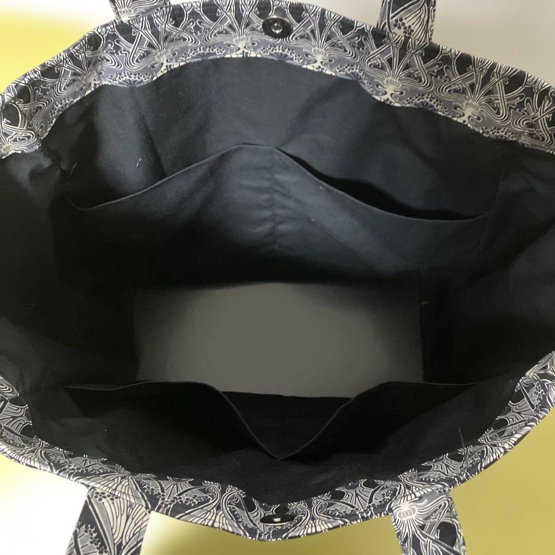 リバティ　ハンドメイド　とっても大きな　トートバック　縦50横50マチ20㎝