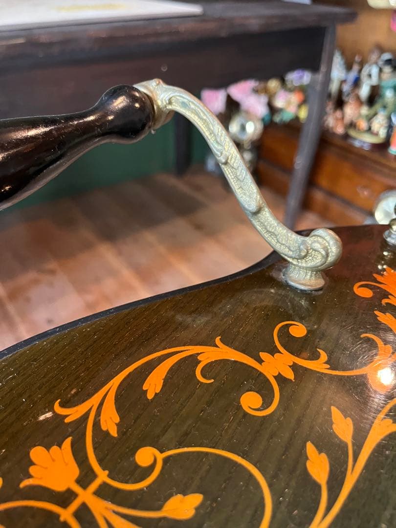 イタリア製 象嵌 ティーワゴン キッチンワゴン アンティーク インテリア