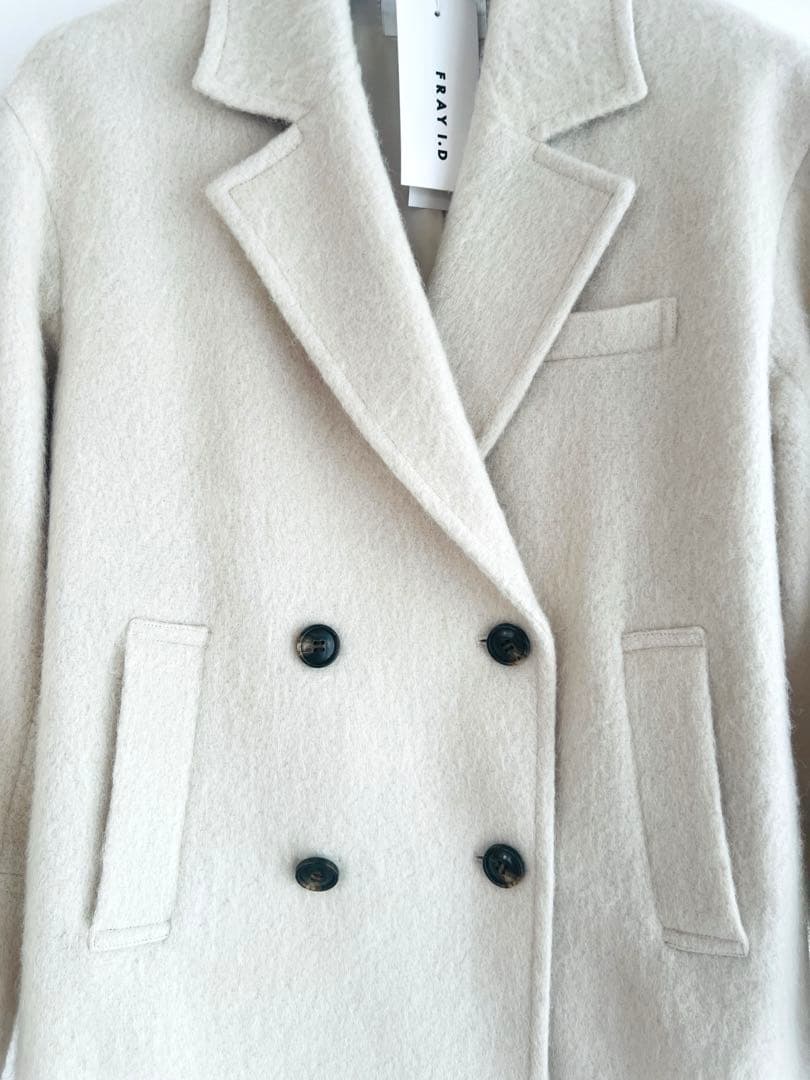 専用[試着のみ]FRAY I.D オーバーサイズウールシャギージャコット 0