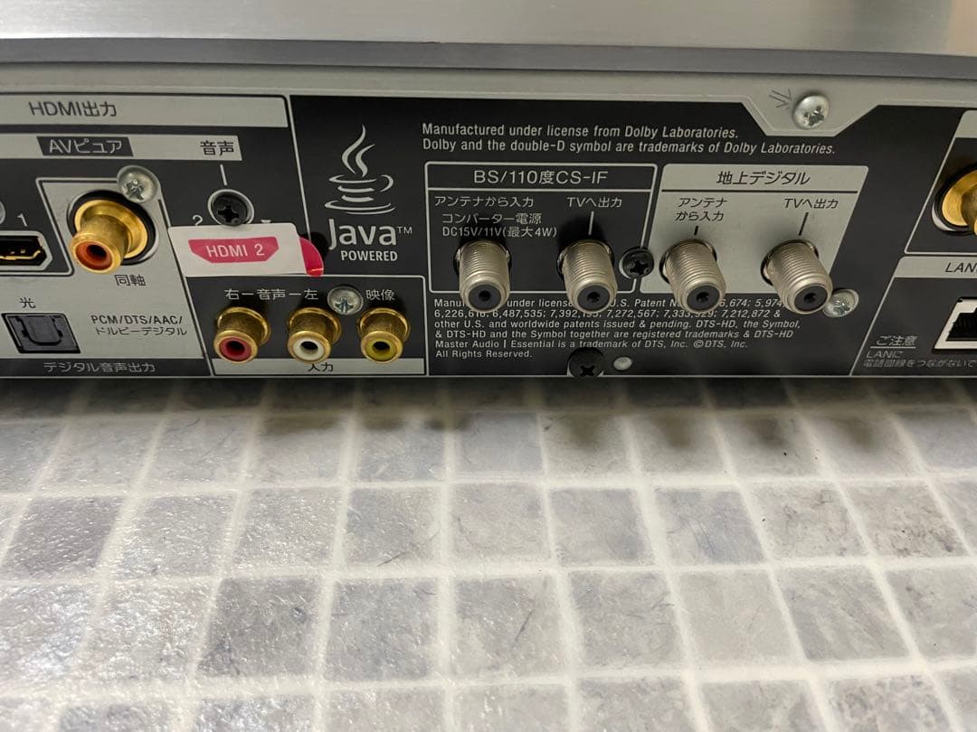 Sony BDZ-EX3000 ブルーレイレコーダー 動作品