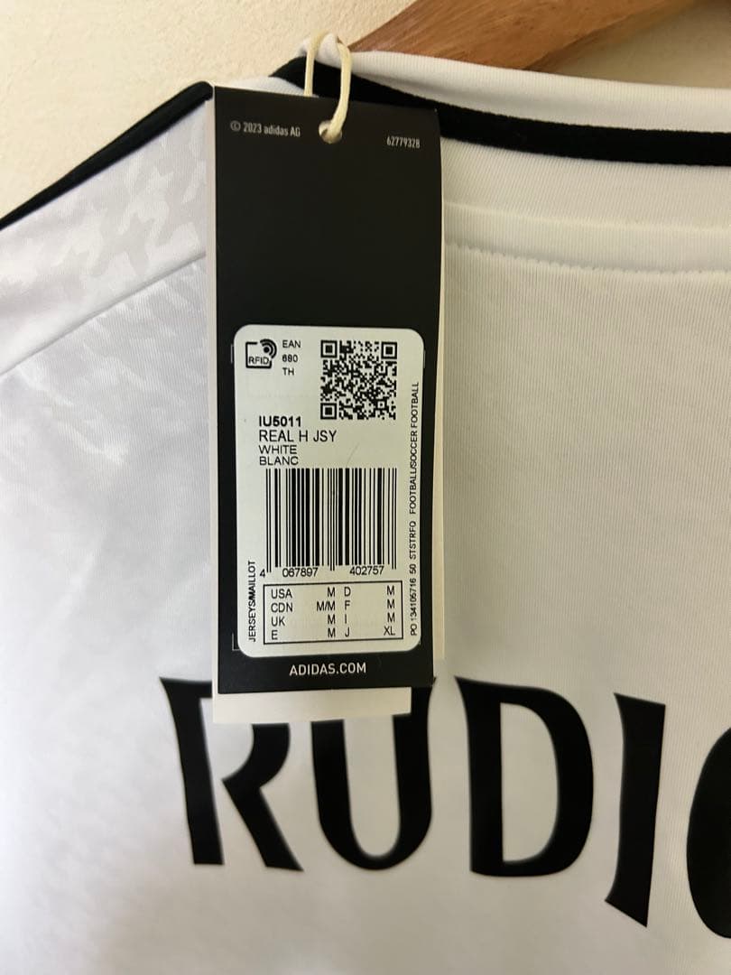 アディダス リアルマドリード RÜDIGER 22 M ホワイト シャツ