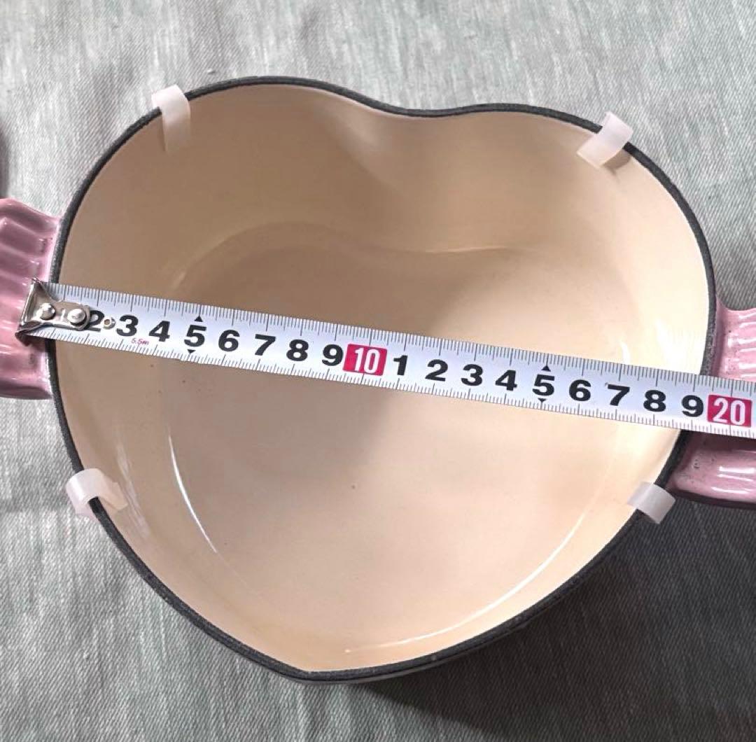 ル・クルーゼ　ココット・ダムール　シルバーつまみ　ピンク