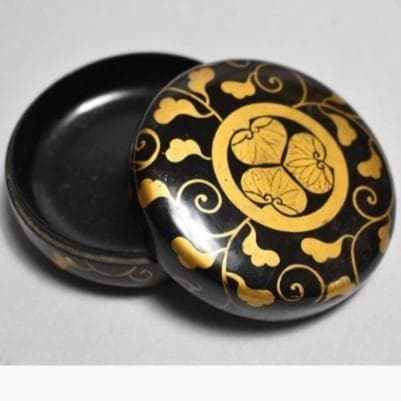 【徳川家伝来】◆『三つ葉葵紋 蒔絵 平棗 』◆検）徳川家康 上杉謙信 豊臣秀吉