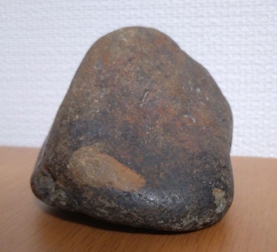 【鑑賞用自然石(風速)】自然石(只見川) 台座付き