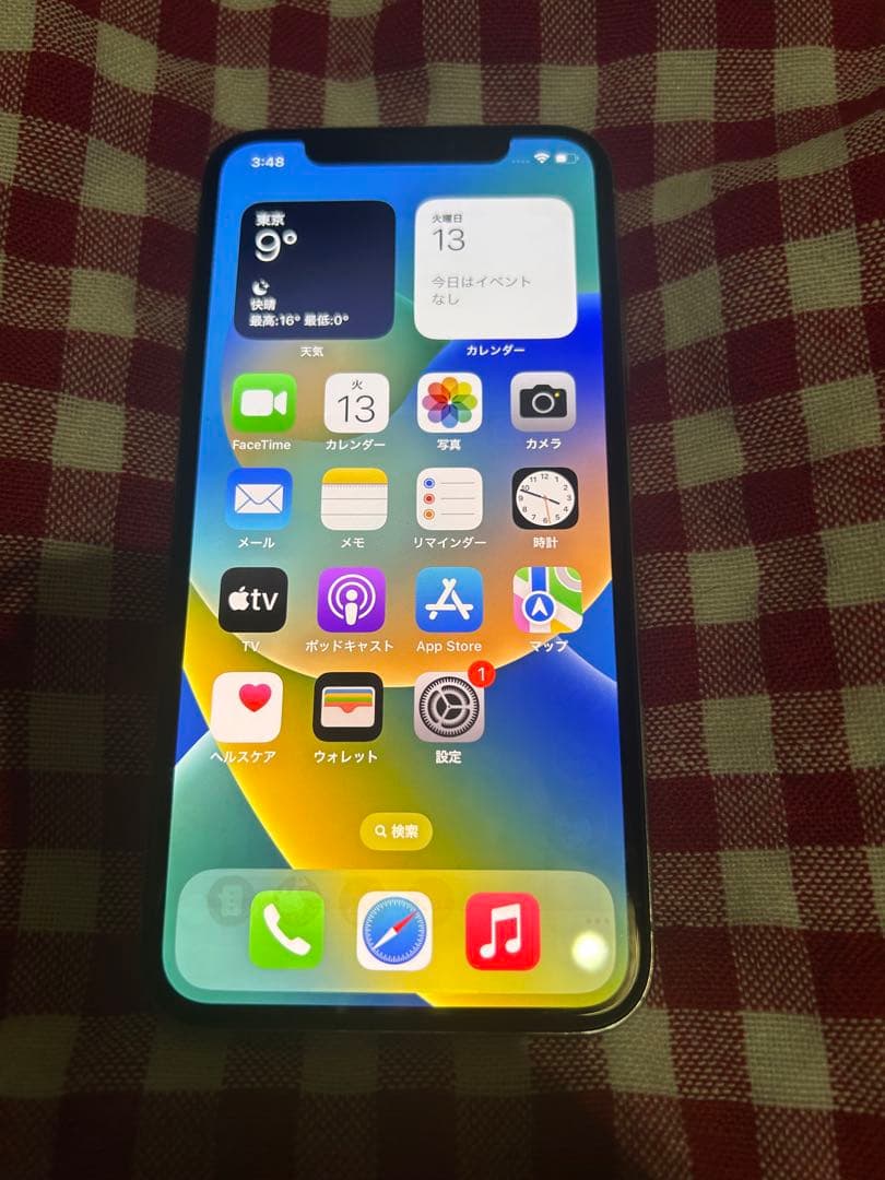 【美品】Apple iPhone X 本体 箱あり