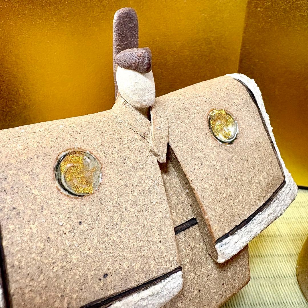 しがらき焼　明山　陶雛人形　雛人形　お雛様　節句　信楽焼　陶芸　人形　伝統工芸品