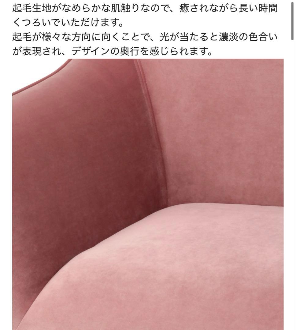 C❣️美品❣️[送料込]Francfranc ピナ　カウチソファ　ピンク