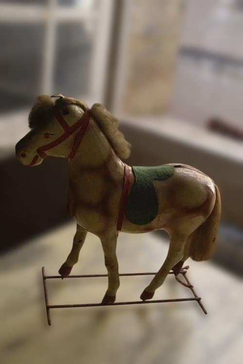 フランスアンティーク馬のオブジェ　西洋民藝　ジャンク品