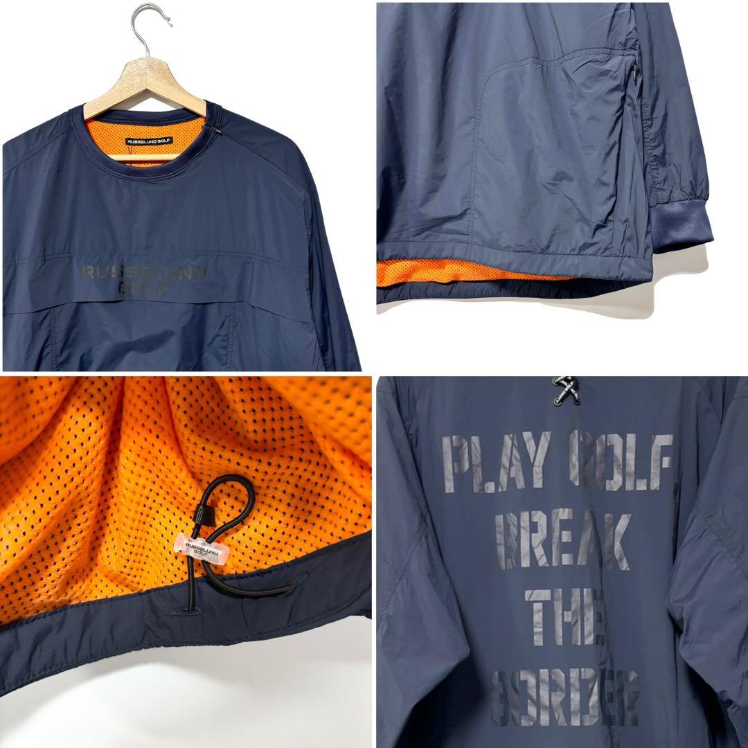 新品 ラッセルノ ゴルフ コンバットポケット ナイロン セットアップ 2XL 紺