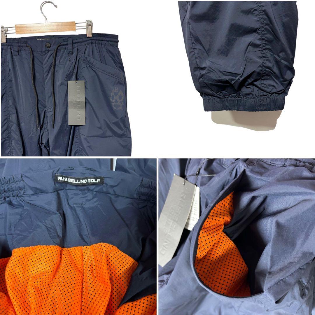 新品 ラッセルノ ゴルフ コンバットポケット ナイロン セットアップ 2XL 紺