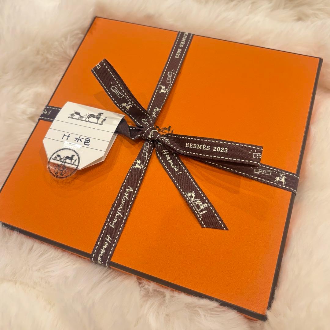 HERMES カレタオル　アヴァロン　水色