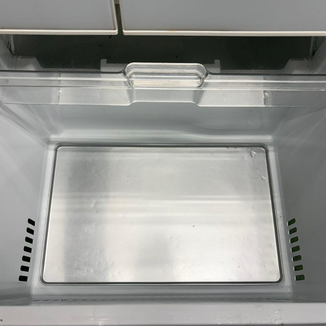 699 大型冷蔵庫　右開き　ガラストップ　400L強 自動製氷機　半年保証　美品