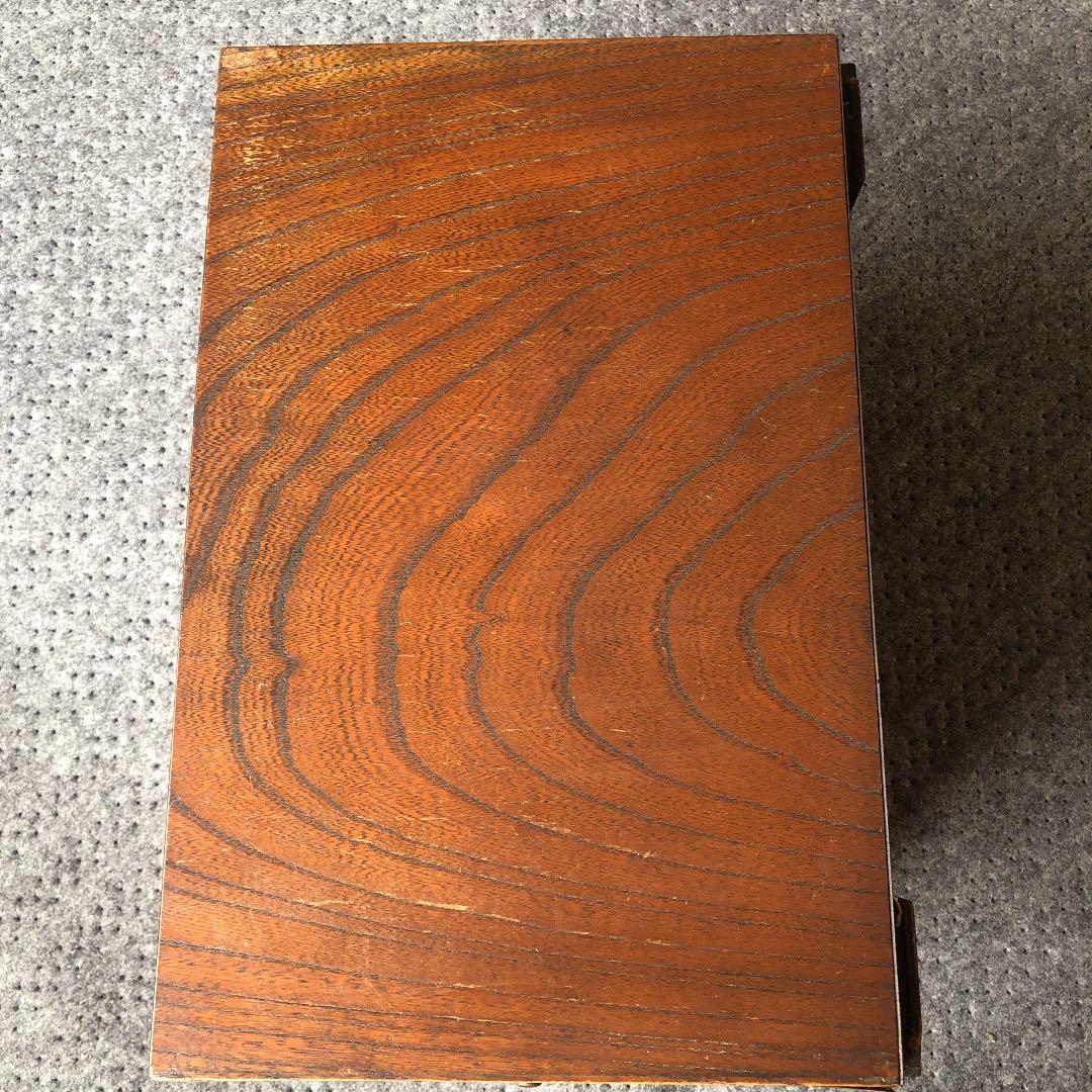 R★書道　机　ミニ箪笥　骨董　アンティーク①引き出し3段