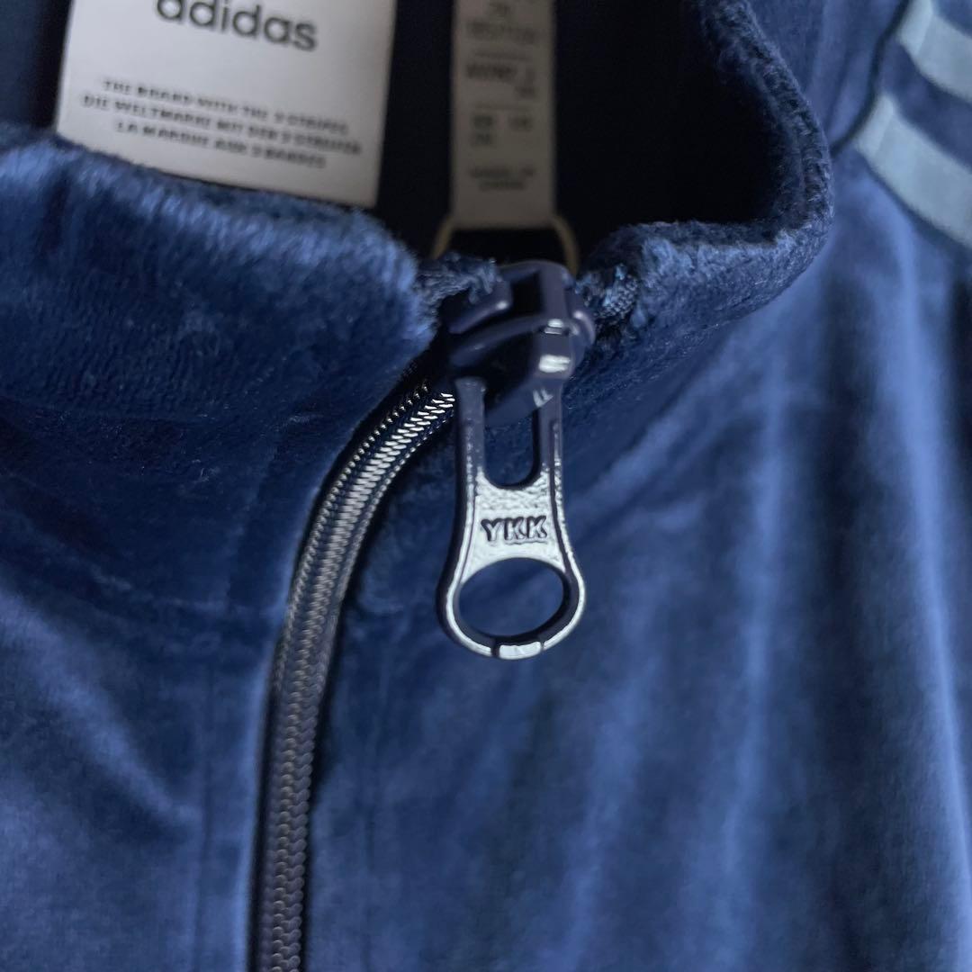 adidas アディダス Y2K ベロア トラックトップ 3XL ネイビー