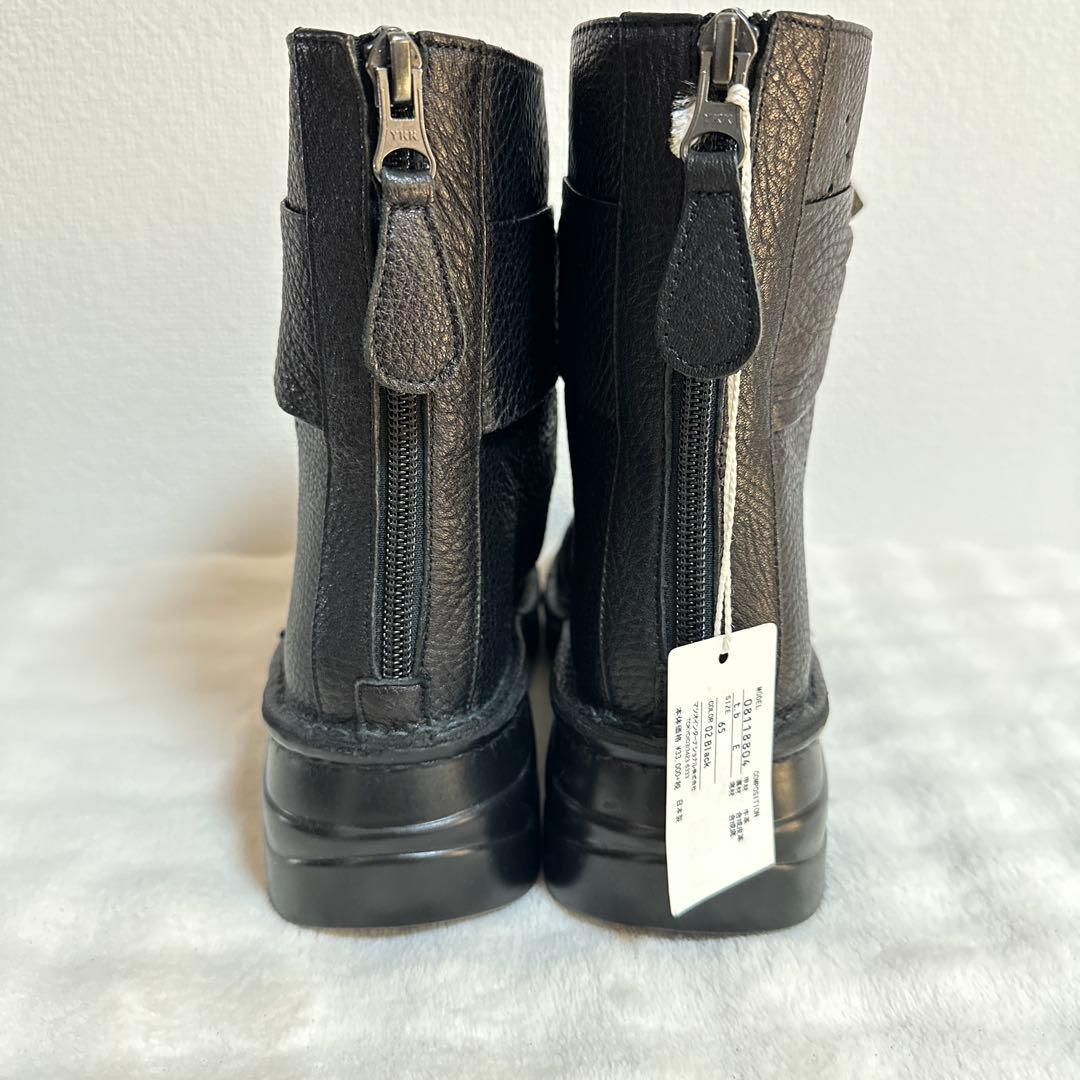 初売りセール！タグ付き⭐️センソユニコ　リボン ブーツ　バックジップ　レザー