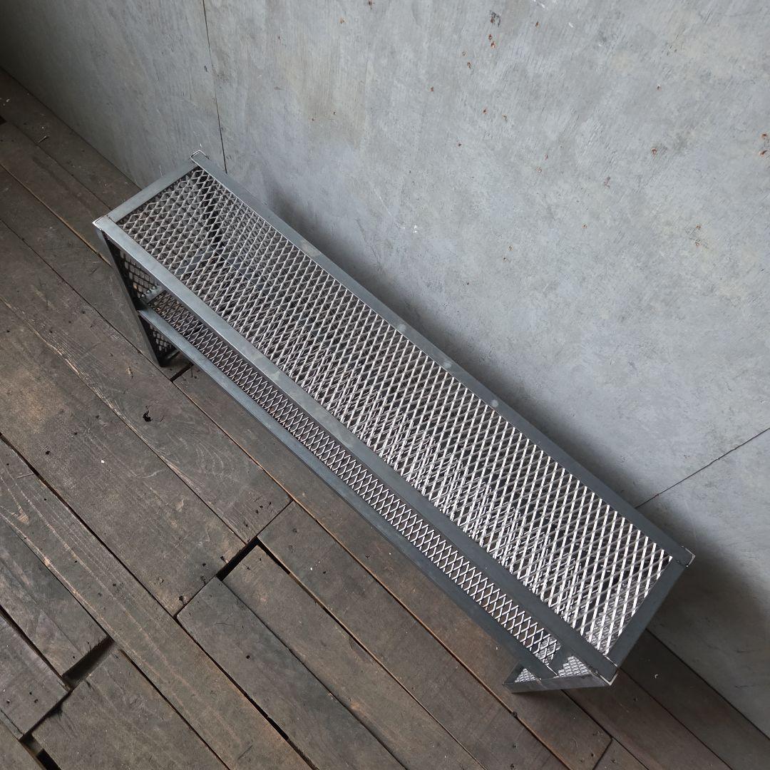 メッシュ構造 スチールラック 2段 シューズラック　シューズボックス