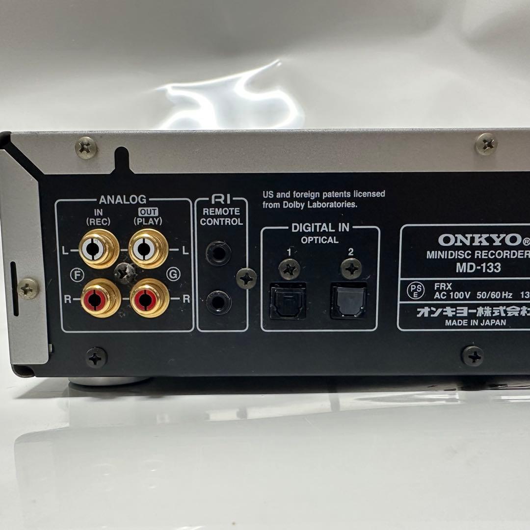 ONKYO MD-133 動作品　HI-MD対応機 MDデッキ MDプレーヤー