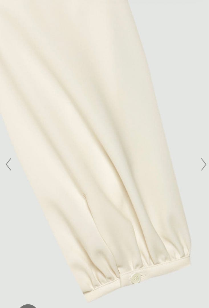 はるしゅん様今期theory luxeボリューム袖とろみブラウス白38