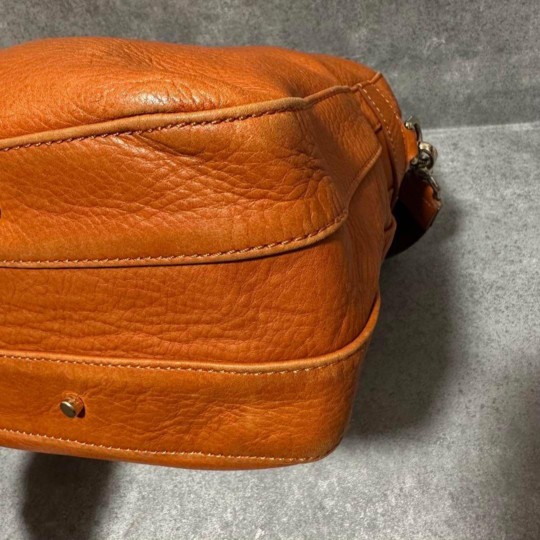 アニアリ　ビジネスバッグ　2way ショルダー　キャメル