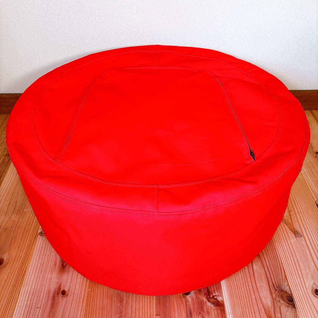 【良品】 ligne roset リーンロゼ ビーズクッション ソファ レッド