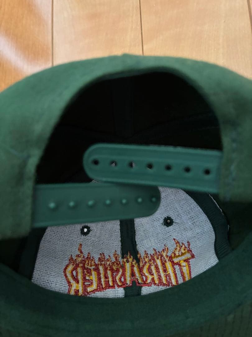 OLD THRASHER CAPフレイムロゴ グリーン