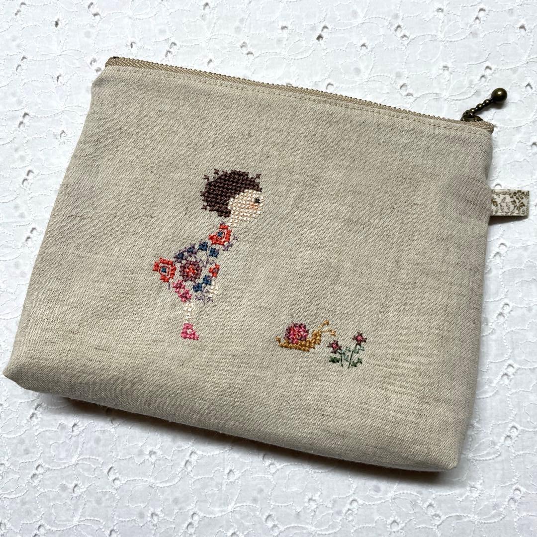 クロスステッチ 完成品 トートバッグ サモイロフ くらはしれい オーダー72