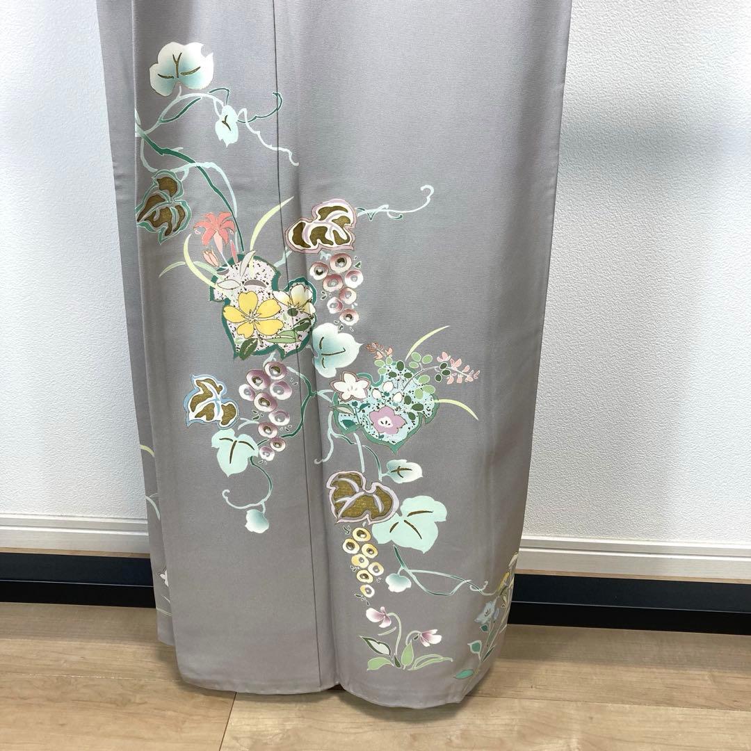 FF-210 付下げ モダン ハイセンス お洒落 共八掛 正絹 広衿 袷