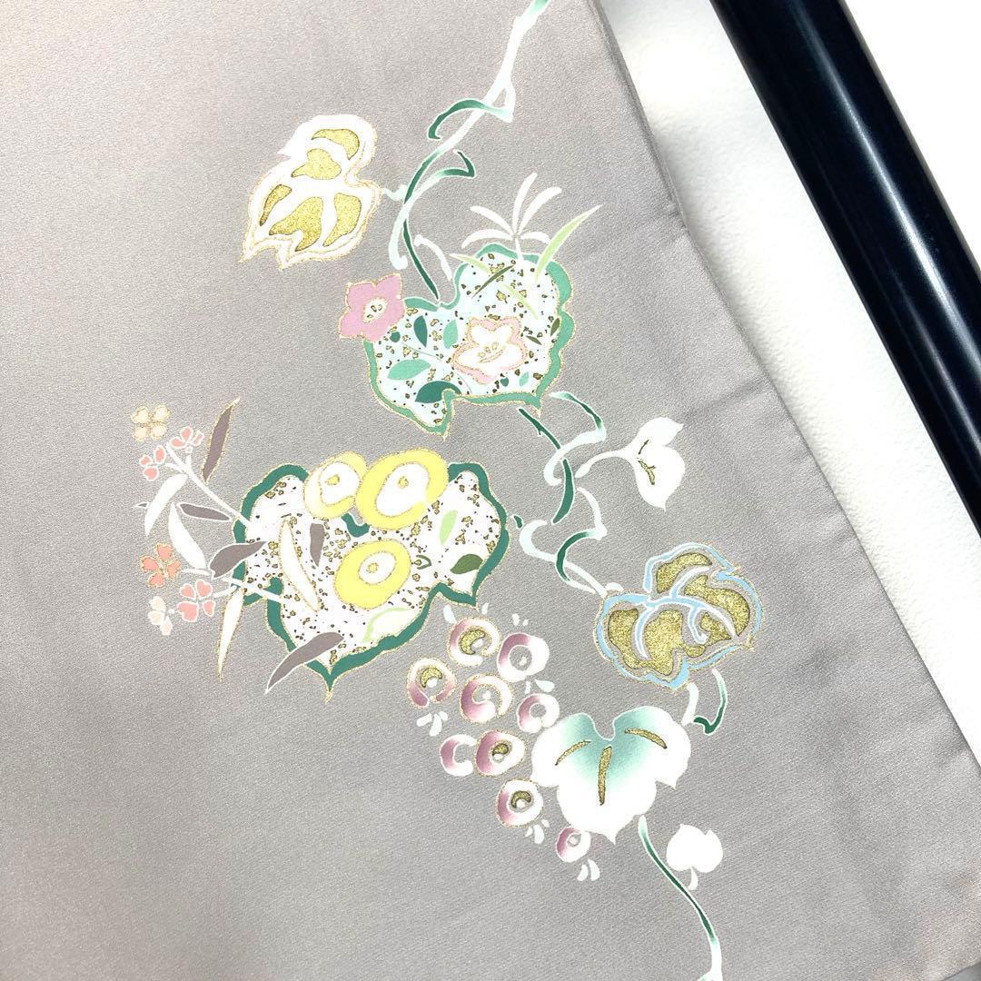 FF-210 付下げ モダン ハイセンス お洒落 共八掛 正絹 広衿 袷