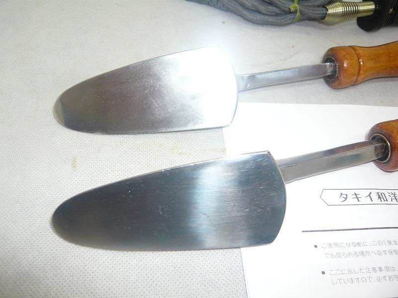美品　タキイ和裁電化鏝　ランプ付き　和裁こて　和裁コテ　タキイ製　鏝２本付
