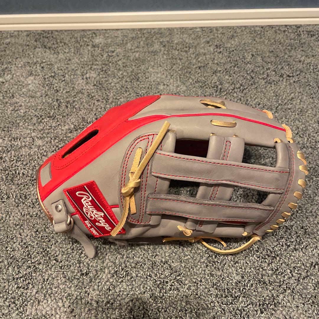 Rawlings 軟式グローブ レッド/グレー