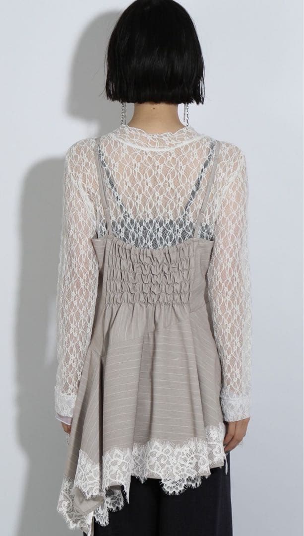 【新品•タグ付】HARE レースドッキングキャミビスチェ ブラック 黒 •完売品