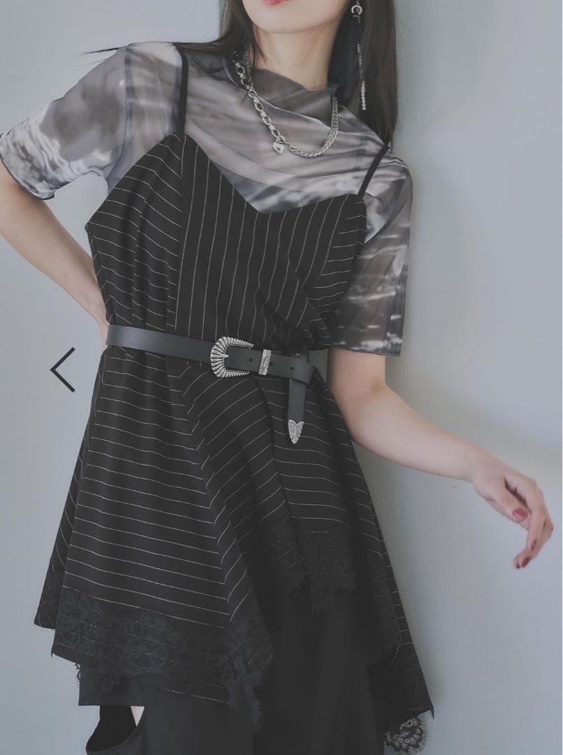 【新品•タグ付】HARE レースドッキングキャミビスチェ ブラック 黒 •完売品