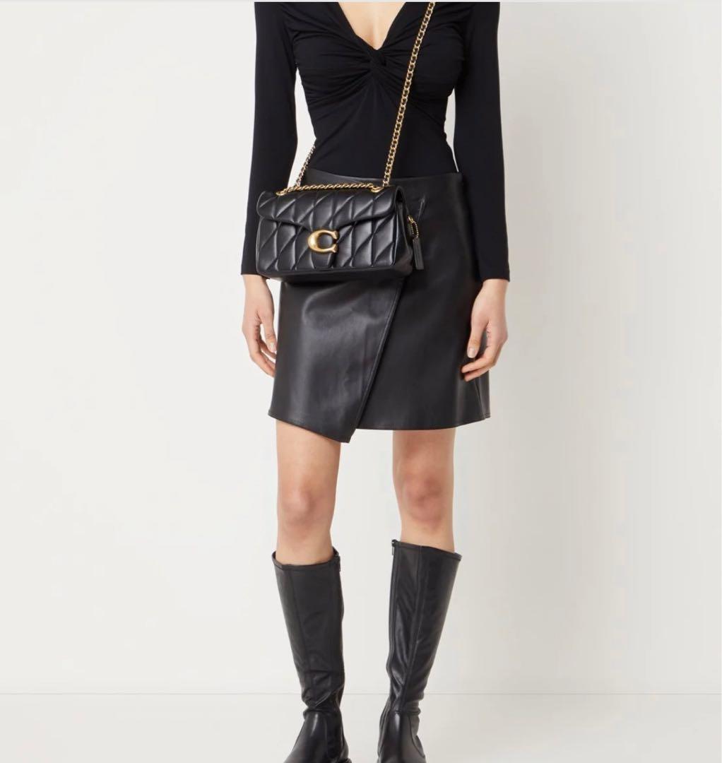 【新品】COACH タビー ショルダー バッグ 26・キルティング　ゴールド金具