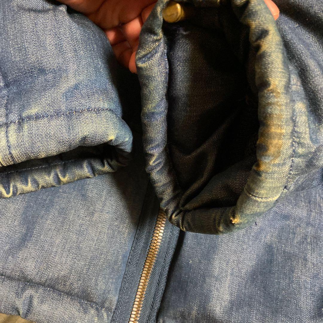 STUSSY×goreーdry loft ファーフード付きデニムダウンジャケット