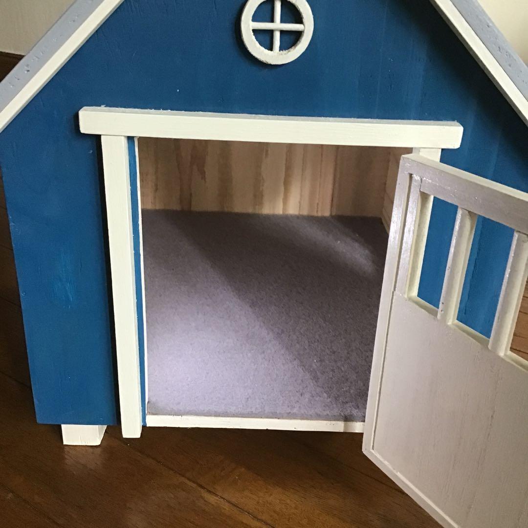 おしゃれな洋風扉付きwoodイヌ・ネコ小動物ペットハウス