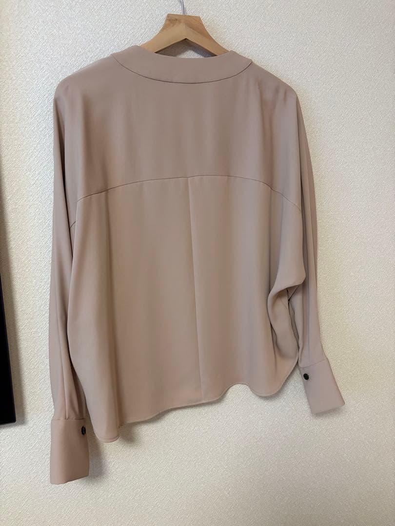 noble ブラウス シャツ エステルダブルクロスカーデブラウス