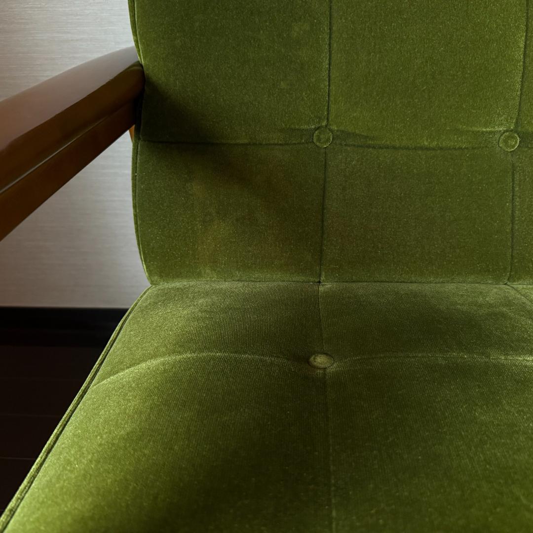 カリモク60 Kチェア 2シーター モケットグリーン ソファ karimoku