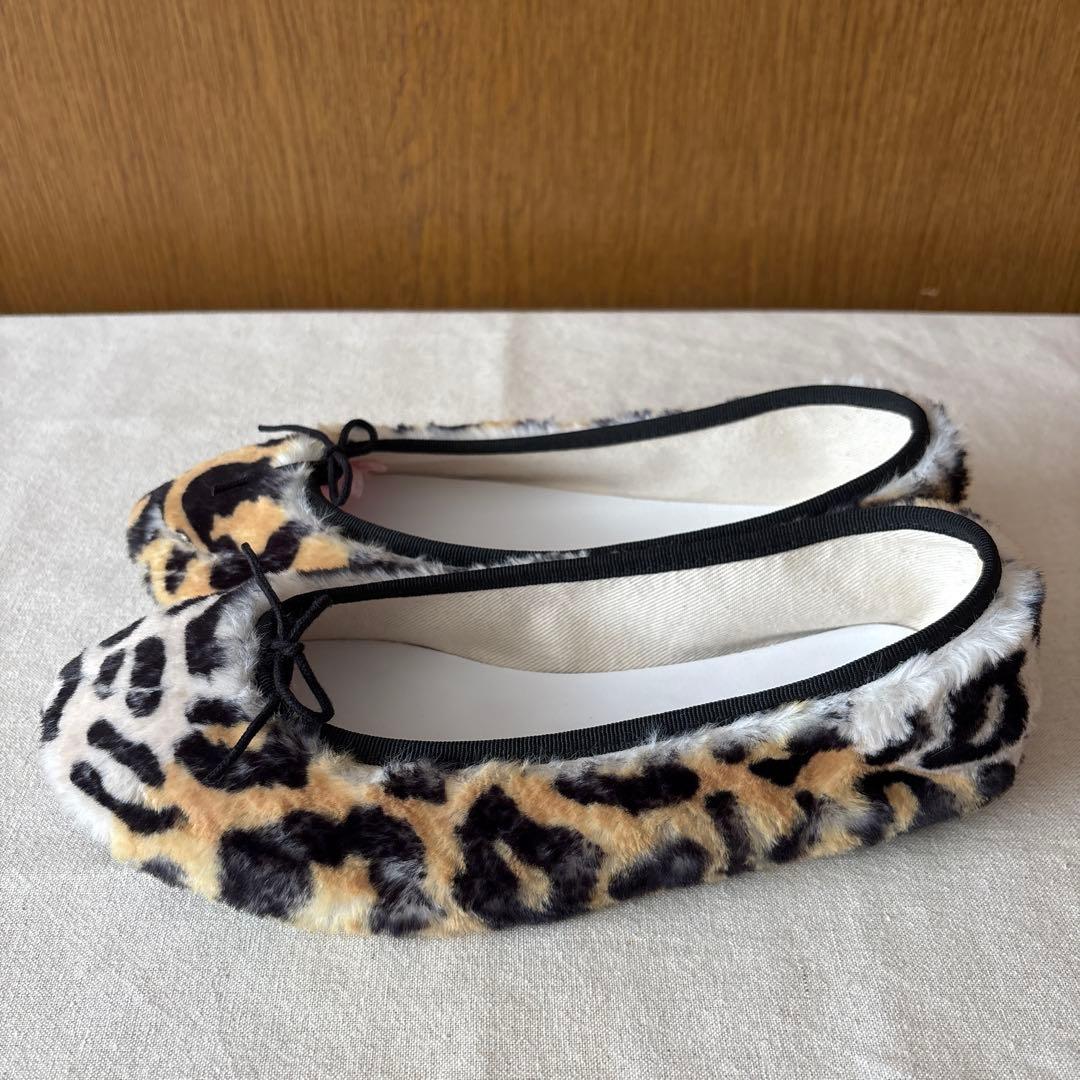 【美品】Lepettoレペット レオパード柄 　バレエシューズ 37.5