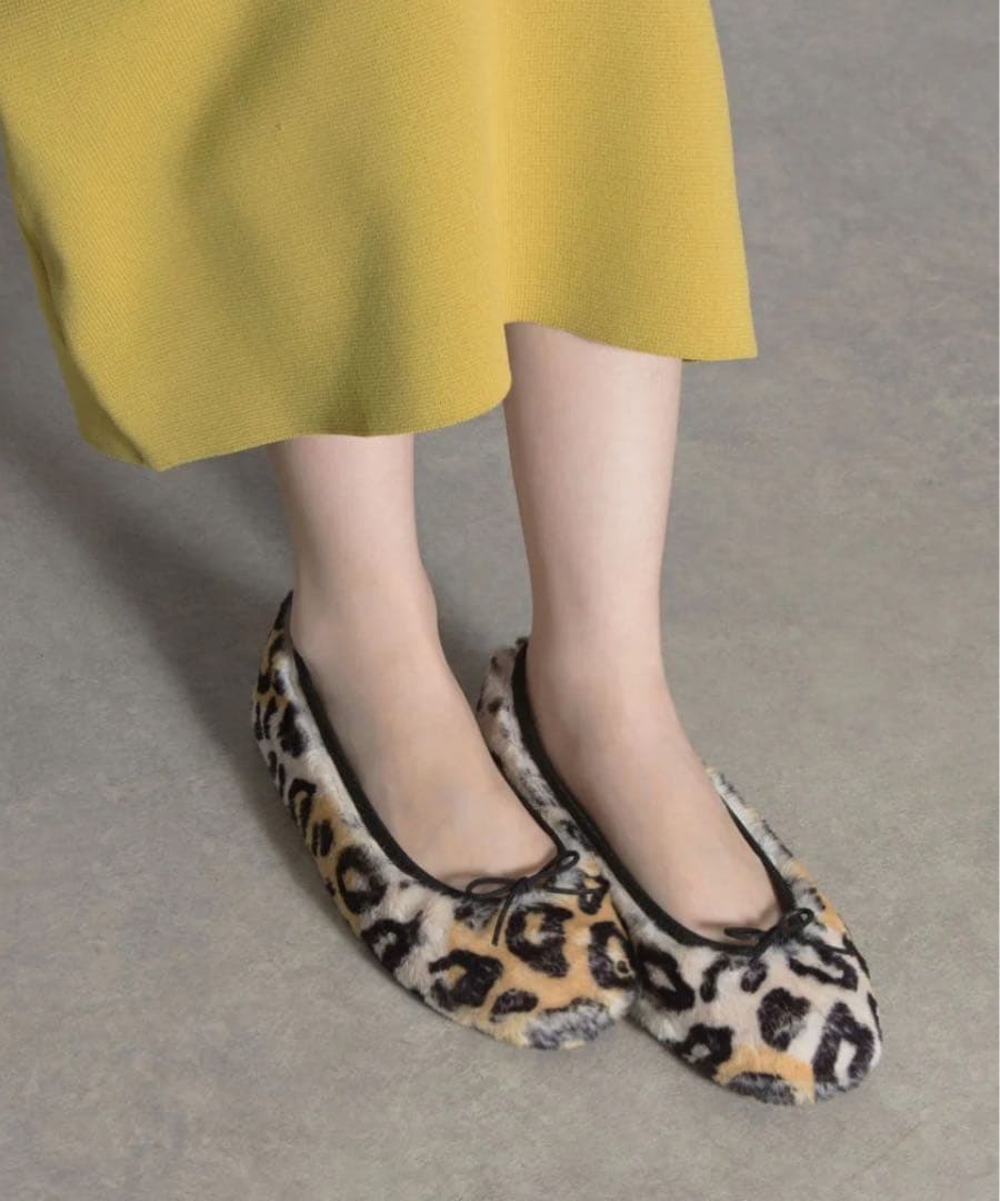 【美品】Lepettoレペット レオパード柄 　バレエシューズ 37.5