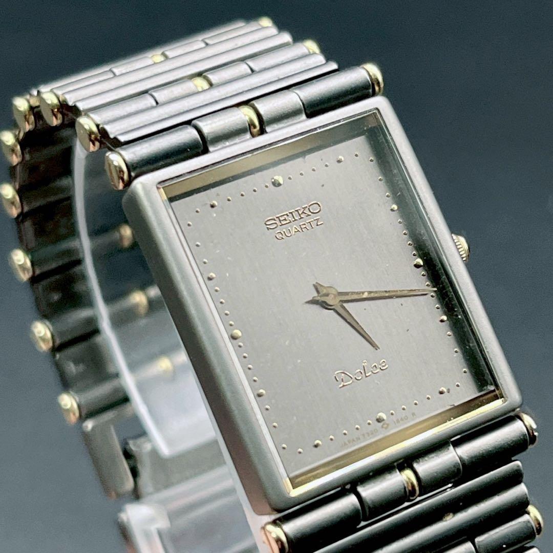時計 SEIKO DOLCE vintage Watch gray TITAN