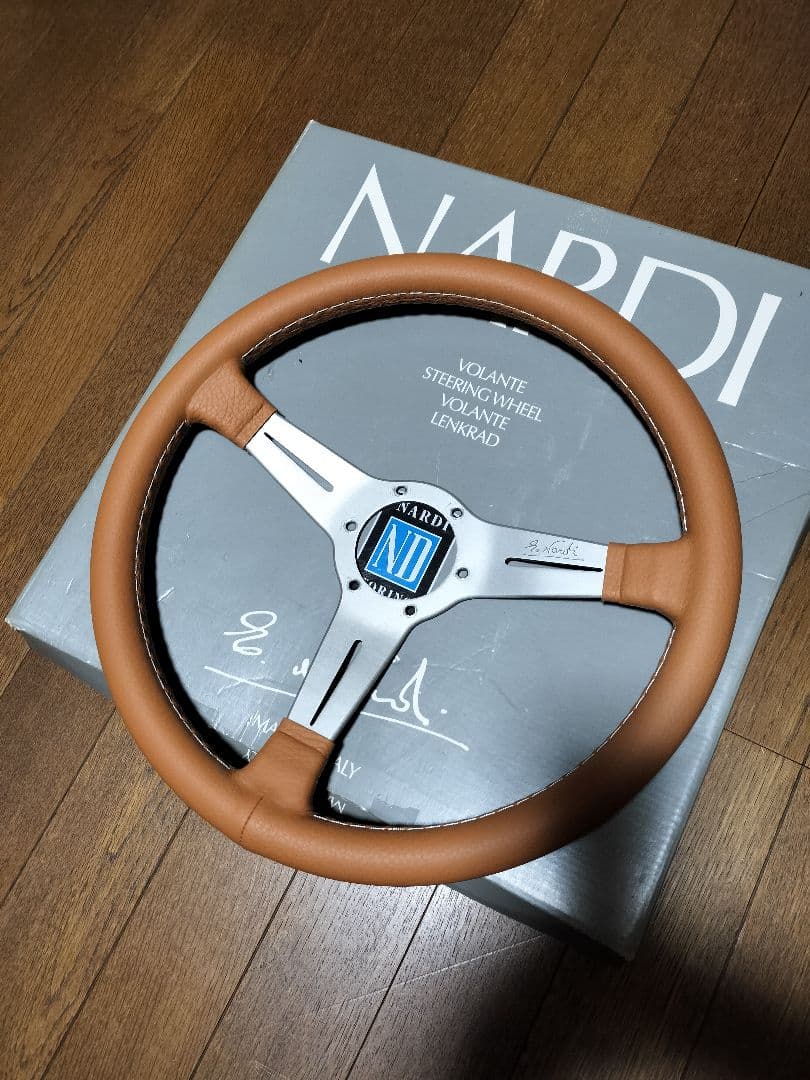 張り替え済み美品★ナルディ36Φステアリング★検NARDI走り屋旧車当時物ニスモ