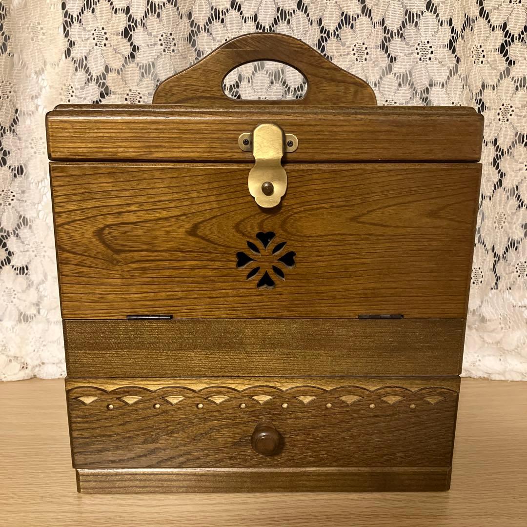 専用◆パリの雑貨屋 木製 メイクボックス FG-266 テーブルドレッサー