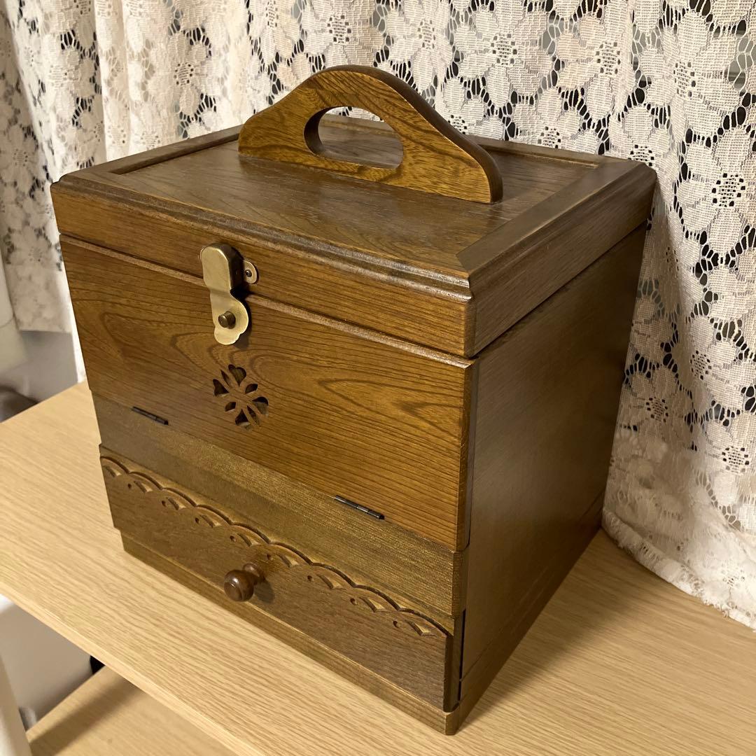 専用◆パリの雑貨屋 木製 メイクボックス FG-266 テーブルドレッサー