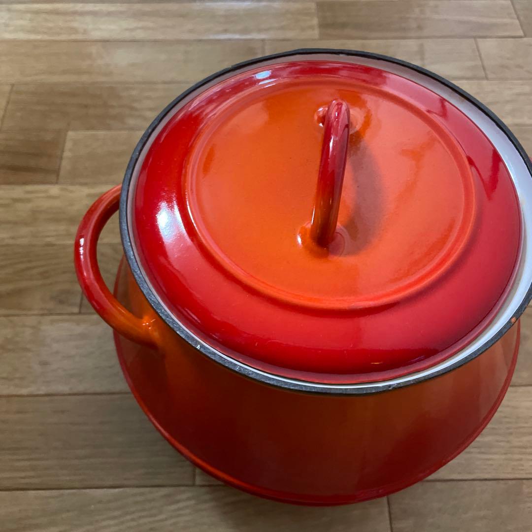 ヴィンテージ　DESCOWARE BELGIUM Flame Bean Pot