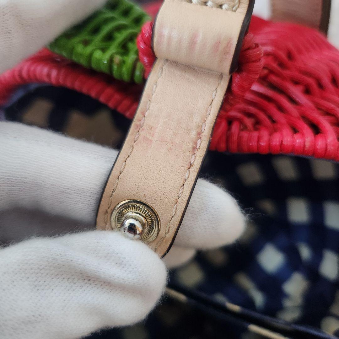 ケイトスペードニューヨーク　りんご　リンゴ　かごバッグ　立体　カゴ