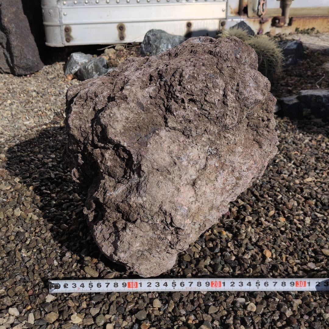 赤　富士　溶岩石　39.2キロ　庭石　石 鑑賞石　石材　庭　坪庭　ガーデニング